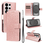 Custodia per telefono in pelle con motivo a girasole in rilievo., For Galaxy S26 Ultra 5G, For Galaxy S26 5G, For Galaxy S25 FE 5G