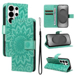 Custodia per telefono in pelle con motivo a girasole in rilievo., For Galaxy S26 Ultra 5G, For Galaxy S26 5G, For Galaxy S25 FE 5G