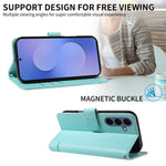 Adorabile custodia per telefono in pelle con motivo a rilievo di gatti., For Galaxy S26 FE 5G, For Galaxy S26+ 5G, For Galaxy S26 Edge 5G, For Galaxy S26 Ultra 5G