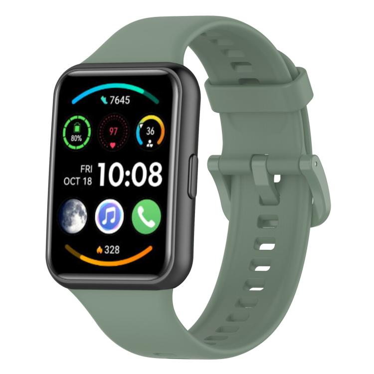 Cinturino per orologio xDfind in silicone tinta unita a sgancio rapido, For Huawei Watch Fit 2