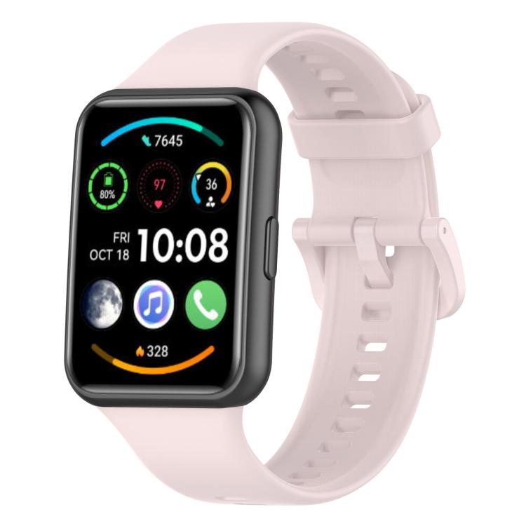 Cinturino per orologio xDfind in silicone tinta unita a sgancio rapido, For Huawei Watch Fit 2