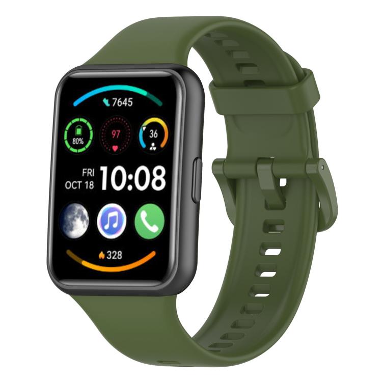 Cinturino per orologio xDfind in silicone tinta unita a sgancio rapido, For Huawei Watch Fit 2