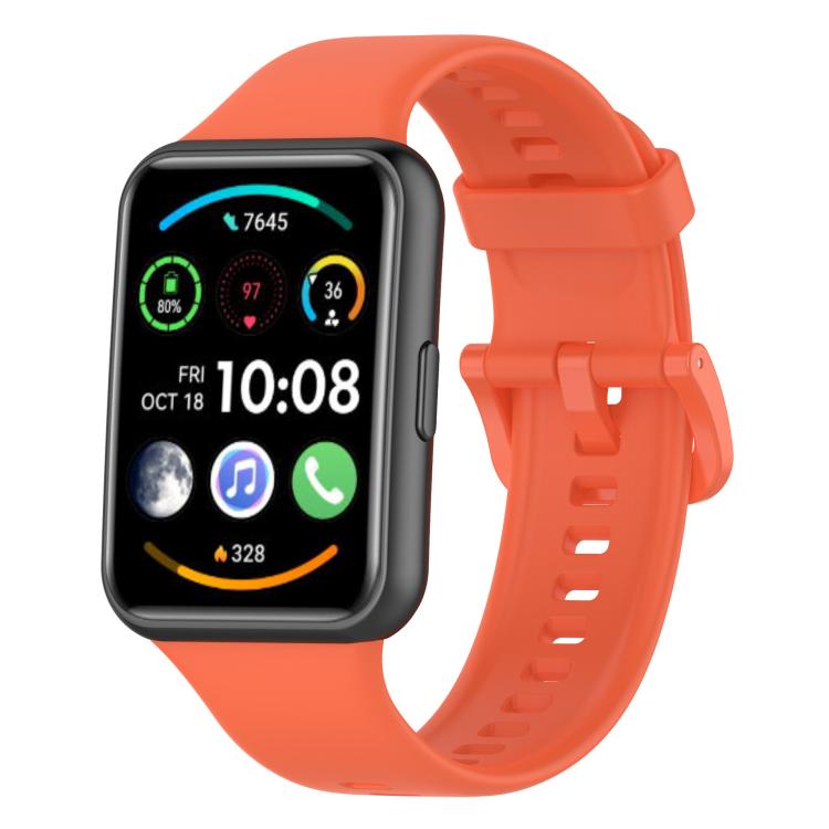 Cinturino per orologio xDfind in silicone tinta unita a sgancio rapido, For Huawei Watch Fit 2