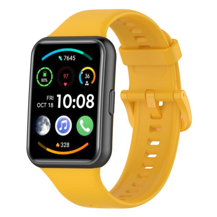 Cinturino per orologio xDfind in silicone tinta unita a sgancio rapido, For Huawei Watch Fit 2