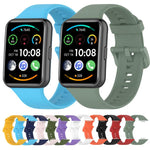 Cinturino per orologio xDfind in silicone tinta unita a sgancio rapido, For Huawei Watch Fit 2