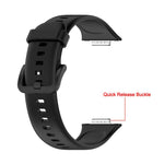 Cinturino per orologio xDfind in silicone tinta unita a sgancio rapido, For Huawei Watch Fit 2
