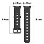 Cinturino per orologio xDfind in silicone tinta unita a sgancio rapido, For Huawei Watch Fit 2