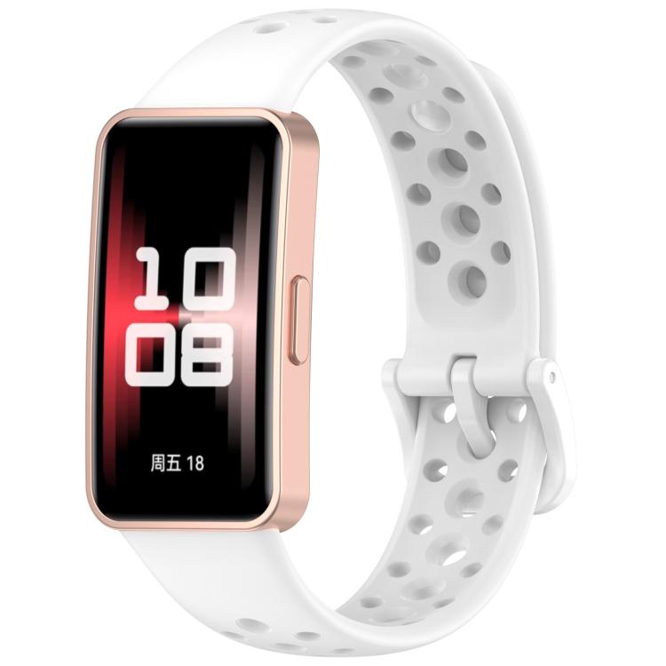 Cinturino per orologio in silicone traspirante con fori xDfind, For Huawei Band 10 / 9 / 8