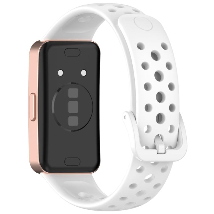 Cinturino per orologio in silicone traspirante con fori xDfind, For Huawei Band 10 / 9 / 8