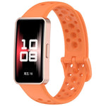 Cinturino per orologio in silicone traspirante con fori xDfind, For Huawei Band 10 / 9 / 8