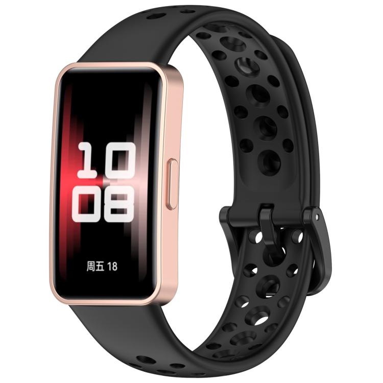 Cinturino per orologio in silicone traspirante con fori xDfind, For Huawei Band 10 / 9 / 8