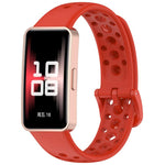 Cinturino per orologio in silicone traspirante con fori xDfind, For Huawei Band 10 / 9 / 8