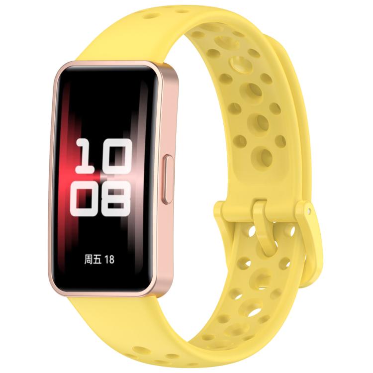 Cinturino per orologio in silicone traspirante con fori xDfind, For Huawei Band 10 / 9 / 8
