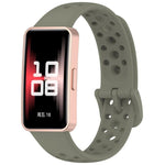 Cinturino per orologio in silicone traspirante con fori xDfind, For Huawei Band 10 / 9 / 8