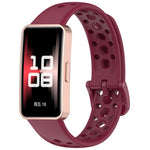 Cinturino per orologio in silicone traspirante con fori xDfind, For Huawei Band 10 / 9 / 8
