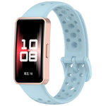 Cinturino per orologio in silicone traspirante con fori xDfind, For Huawei Band 10 / 9 / 8