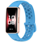 Cinturino per orologio in silicone traspirante con fori xDfind, For Huawei Band 10 / 9 / 8