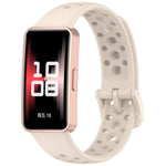 Cinturino per orologio in silicone traspirante con fori xDfind, For Huawei Band 10 / 9 / 8