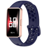Cinturino per orologio in silicone traspirante con fori xDfind, For Huawei Band 10 / 9 / 8