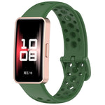 Cinturino per orologio in silicone traspirante con fori xDfind, For Huawei Band 10 / 9 / 8