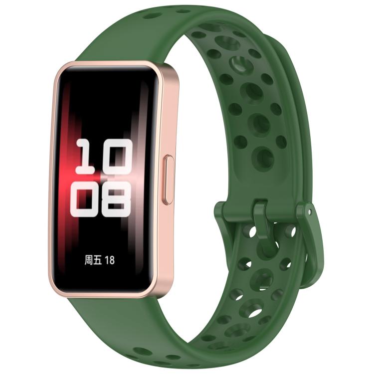 Cinturino per orologio in silicone traspirante con fori xDfind, For Huawei Band 10 / 9 / 8
