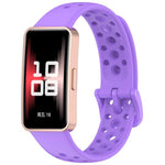 Cinturino per orologio in silicone traspirante con fori xDfind, For Huawei Band 10 / 9 / 8
