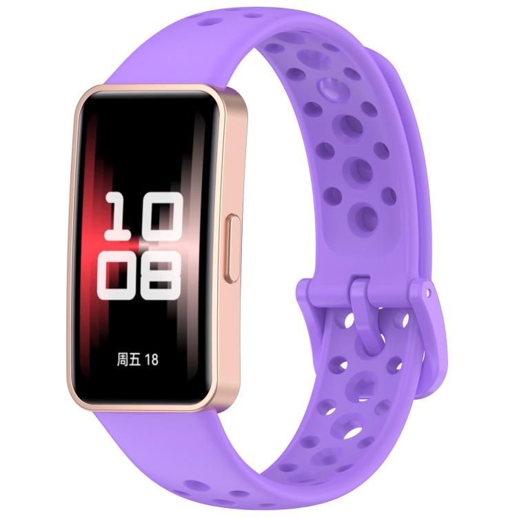 Cinturino per orologio in silicone traspirante con fori xDfind, For Huawei Band 10 / 9 / 8