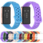 Cinturino per orologio in silicone traspirante con fori xDfind, For Huawei Band 10 / 9 / 8