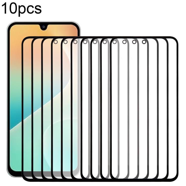 10 pezzi di lente esterna in vetro per schermo frontale con adesivo OCA otticamente trasparente, For Galaxy S26+ SM-S947B, For Galaxy M07 SM-M075F, For Galaxy M17 SM-M176B, For Galaxy S26 SM-S942B, For Galaxy A57 SM-A576B, For Galaxy A37 SM-A376B      ...