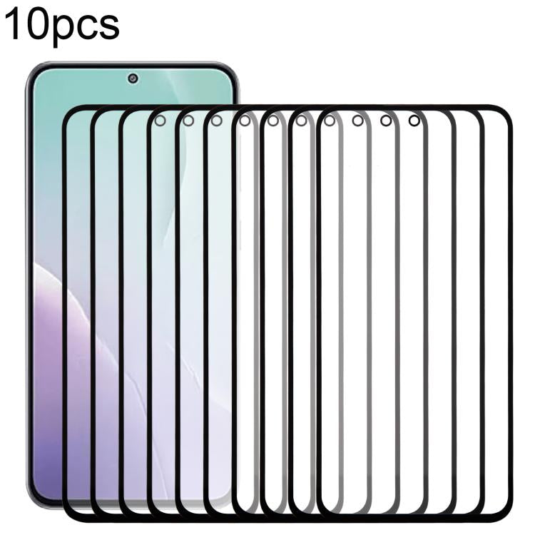 10 pezzi di lente esterna in vetro per schermo frontale con adesivo OCA otticamente trasparente, For Galaxy S26+ SM-S947B, For Galaxy M07 SM-M075F, For Galaxy M17 SM-M176B, For Galaxy S26 SM-S942B, For Galaxy A57 SM-A576B, For Galaxy A37 SM-A376B      ...