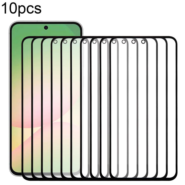 10 pezzi di lente esterna in vetro per schermo frontale con adesivo OCA otticamente trasparente, For Galaxy S26+ SM-S947B, For Galaxy M07 SM-M075F, For Galaxy M17 SM-M176B, For Galaxy S26 SM-S942B, For Galaxy A57 SM-A576B, For Galaxy A37 SM-A376B      ...