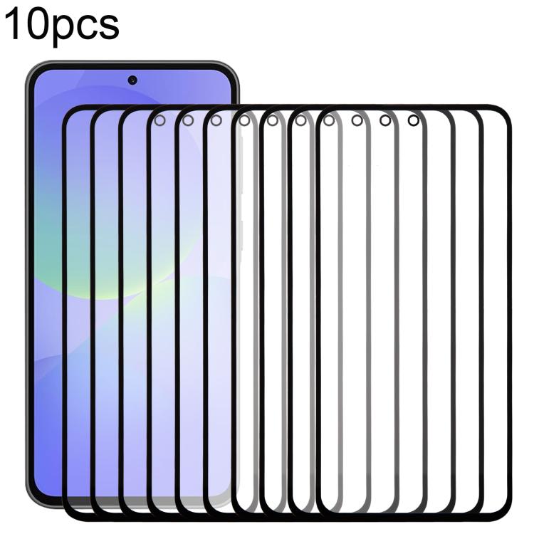 10 pezzi di lente esterna in vetro per schermo frontale con adesivo OCA otticamente trasparente, For Galaxy S26+ SM-S947B, For Galaxy M07 SM-M075F, For Galaxy M17 SM-M176B, For Galaxy S26 SM-S942B, For Galaxy A57 SM-A576B, For Galaxy A37 SM-A376B      ...