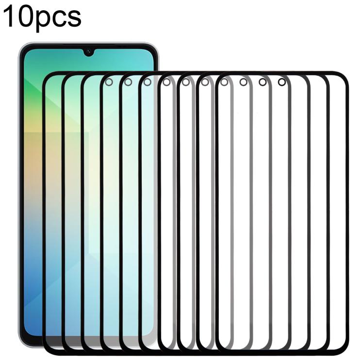 10 pezzi di lente esterna in vetro per schermo frontale con adesivo OCA otticamente trasparente, For Galaxy S26+ SM-S947B, For Galaxy M07 SM-M075F, For Galaxy M17 SM-M176B, For Galaxy S26 SM-S942B, For Galaxy A57 SM-A576B, For Galaxy A37 SM-A376B      ...