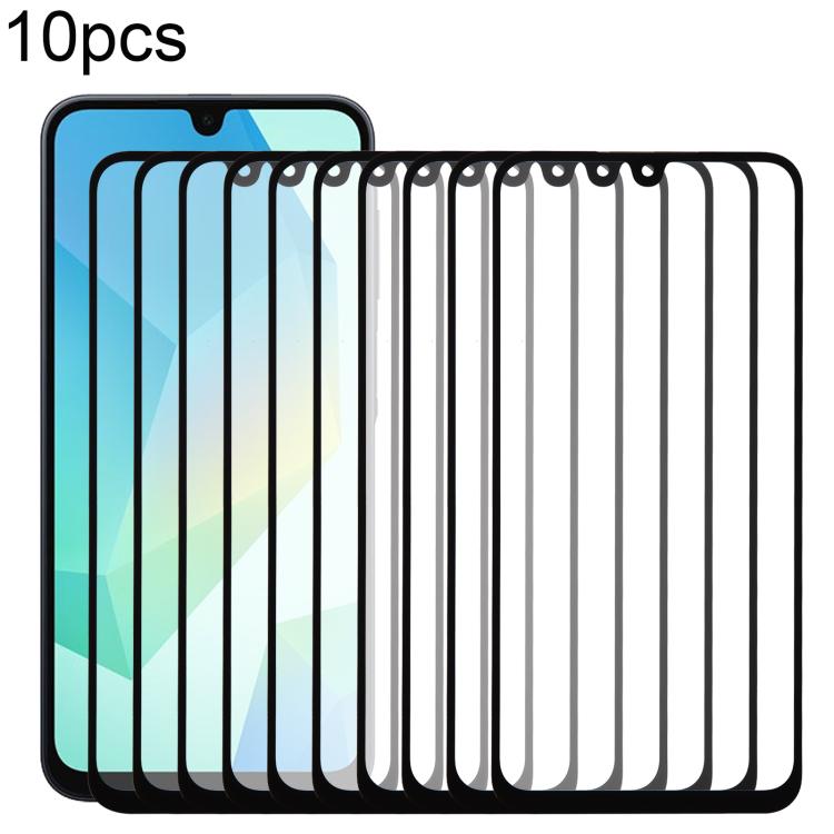 10 pezzi di lente esterna in vetro per schermo frontale con adesivo OCA otticamente trasparente, For Samsung Galaxy S25 SM-S931B, For Samsung Galaxy S25+ SM-S936B, For Samsung Galaxy M55s SM-M558B, For Samsung Galaxy F05 SM-E055F                       ...