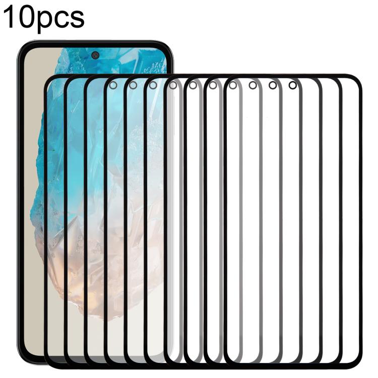 10 pezzi di lente esterna in vetro per schermo frontale con adesivo OCA otticamente trasparente, For Samsung Galaxy S25 SM-S931B, For Samsung Galaxy S25+ SM-S936B, For Samsung Galaxy M55s SM-M558B, For Samsung Galaxy F05 SM-E055F                       ...