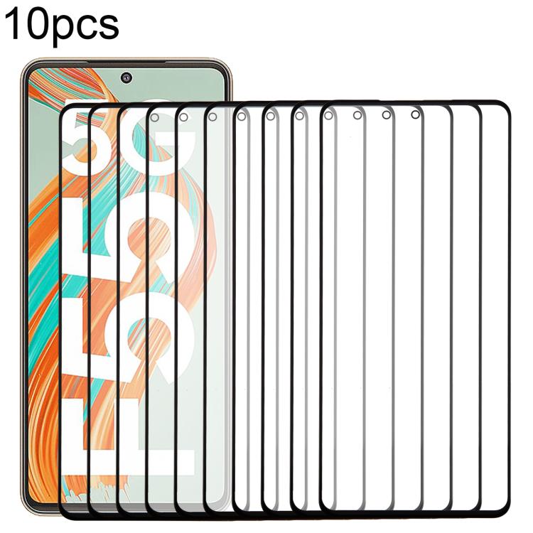 10 pezzi di lente esterna in vetro per schermo frontale con adesivo OCA otticamente trasparente, For Samsung Galaxy S25 SM-S931B, For Samsung Galaxy S25+ SM-S936B, For Samsung Galaxy M55s SM-M558B, For Samsung Galaxy F05 SM-E055F                       ...
