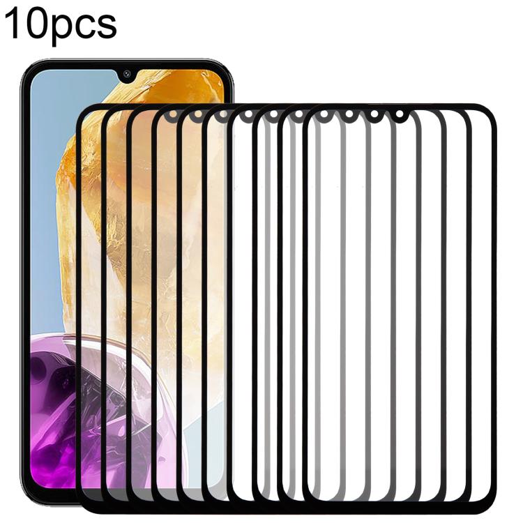 10 pezzi di lente esterna in vetro per schermo frontale con adesivo OCA otticamente trasparente, For Samsung Galaxy S25 SM-S931B, For Samsung Galaxy S25+ SM-S936B, For Samsung Galaxy M55s SM-M558B, For Samsung Galaxy F05 SM-E055F                       ...