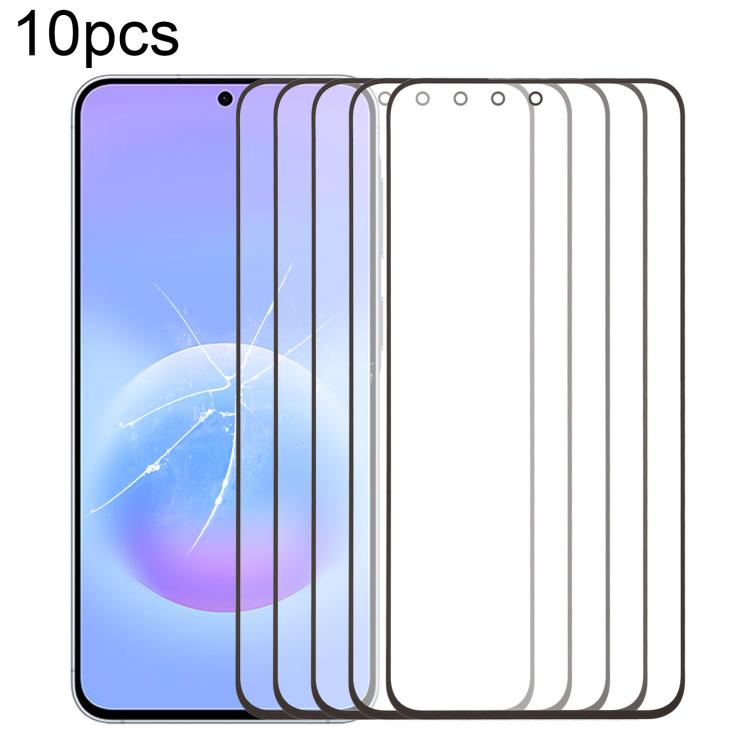 10 pezzi di lente esterna in vetro per schermo frontale con adesivo OCA otticamente trasparente, For Galaxy S26+ SM-S947B, For Galaxy M07 SM-M075F, For Galaxy M17 SM-M176B, For Galaxy S26 SM-S942B, For Galaxy A57 SM-A576B, For Galaxy A37 SM-A376B      ...
