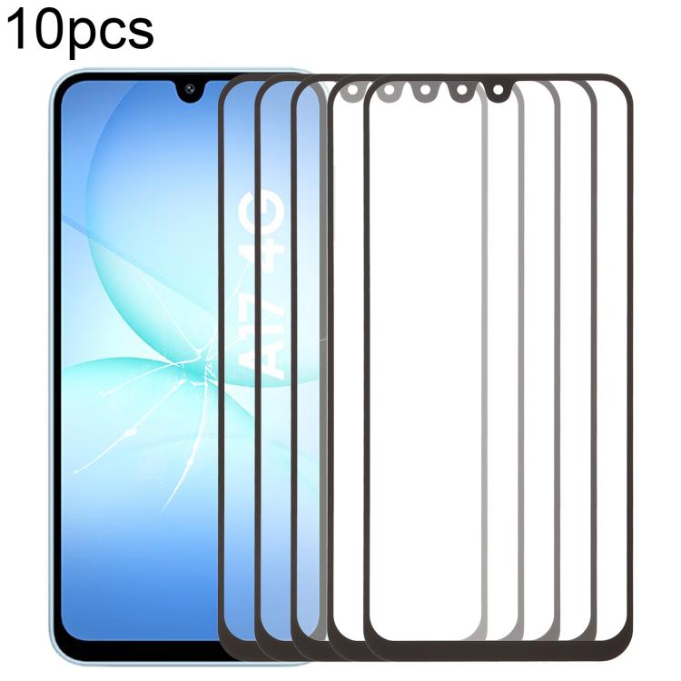 10 pezzi di lente esterna in vetro per schermo frontale con adesivo OCA otticamente trasparente, For Galaxy S26+ SM-S947B, For Galaxy M07 SM-M075F, For Galaxy M17 SM-M176B, For Galaxy S26 SM-S942B, For Galaxy A57 SM-A576B, For Galaxy A37 SM-A376B      ...