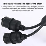 Cavo di prolunga per accendisigari auto 2 in 1 da 12V a 24V con interruttore, 0.2m, 0.6m, 1m