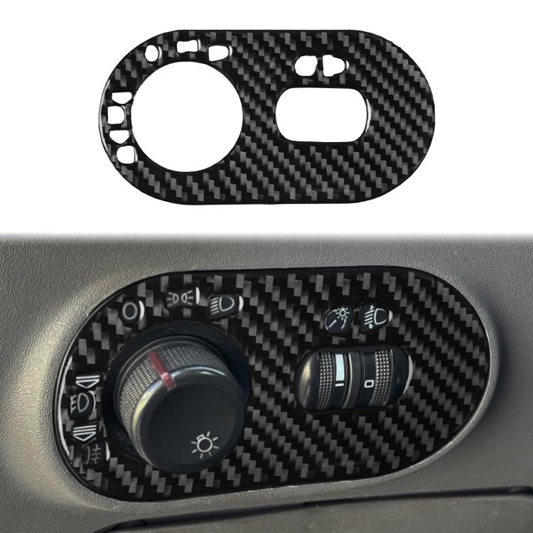 Adesivo fibra di carbonio per interruttore fari SEAT Ibiza 2003-2