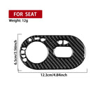 Adesivo decorativo in fibra di carbonio per interruttore fari auto per SEAT Ibiza 2003-2008, lato sinistro (guidatore), Headlight Switch, Left Driver