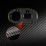 Adesivo decorativo in fibra di carbonio per interruttore fari auto per SEAT Ibiza 2003-2008, lato sinistro (guidatore), Headlight Switch, Left Driver