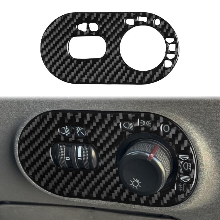 Adesivo fibra di carbonio per interruttore fari SEAT Ibiza 2003-2