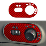 Adesivo decorativo in fibra di carbonio per interruttore fari auto per SEAT Ibiza 2003-2008, lato destro (lato guidatore)., Headlight Switch, Right Driver