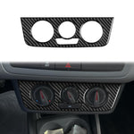 Pannello interruttori climatizzatore auto in fibra di carbonio, adesivo decorativo per SEAT Ibiza 2009-2014, lato guidatore sinistro e destro., Air Conditioner Switch Panel A