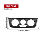 Pannello interruttori climatizzatore auto in fibra di carbonio, adesivo decorativo per SEAT Ibiza 2009-2014, lato guidatore sinistro e destro., Air Conditioner Switch Panel A