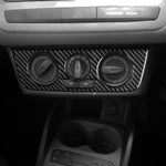 Pannello interruttori climatizzatore auto in fibra di carbonio, adesivo decorativo per SEAT Ibiza 2009-2014, lato guidatore sinistro e destro., Air Conditioner Switch Panel A