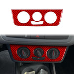 Pannello interruttori climatizzatore auto in fibra di carbonio, adesivo decorativo per SEAT Ibiza 2009-2014, lato guidatore sinistro e destro., Air Conditioner Switch Panel A