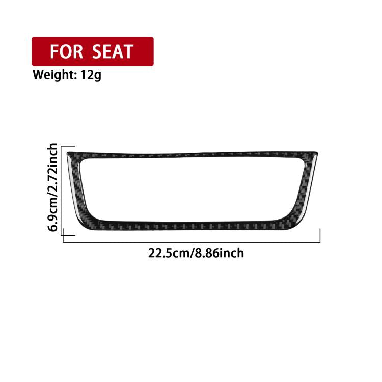 Adesivo decorativo in fibra di carbonio per pannello interruttori climatizzatore auto per SEAT Ibiza 2009-2014, lato guidatore sinistro e destro., Air Conditioner Switch Panel B